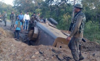 Naxalites attacked soldiers guarding Chhattisgarh
