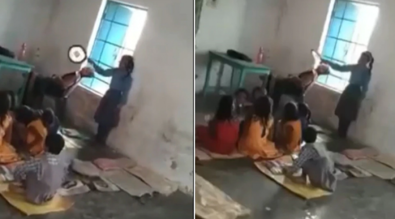 भरी क्लास में सोती रही मैडम और पंखा झेलती रही छात्रा, वीडियो वायरल होते ही लोगों में भड़का गुस्सा