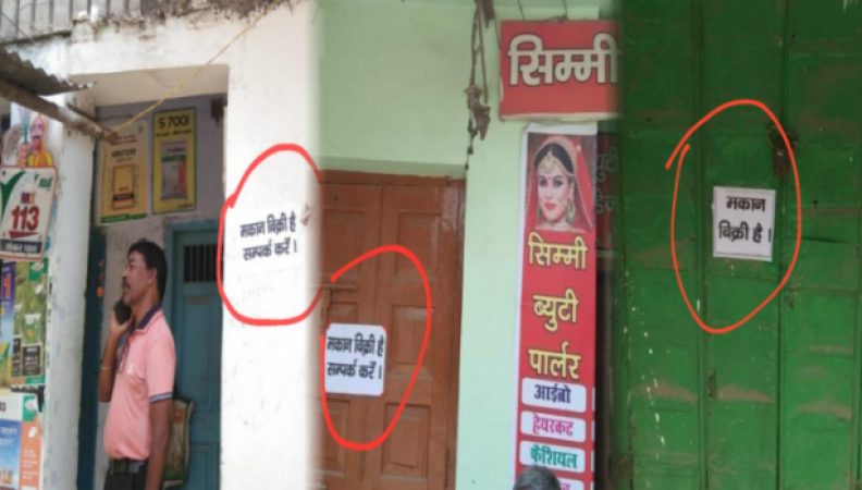 Hindus in panic after stone pelting, put up posters of 'Makan Bikau Hai'