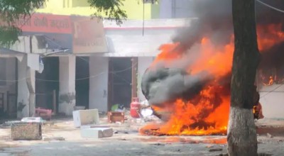 Agneepath: Miscreants burnt police post in Aligarh