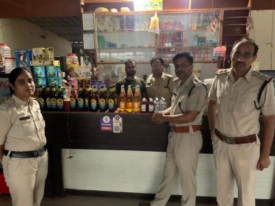 Excise department confiscated illegal liquor in view of elections