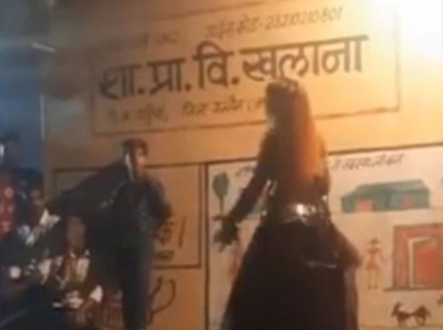 VIDEO: Man holds programme for son at government school, obscene video viral