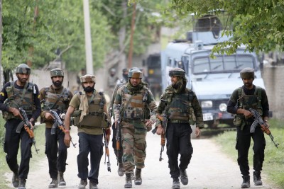 Army surrounded terrorists in jungle, searched with help of helicopter and drone