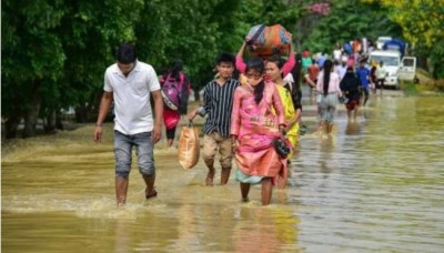 असम में बाढ़ से हालत चिन्ताजनक, लगभग 5 लाख लोग प्रभावित, NDRF-SDRF की टीमें तैनात