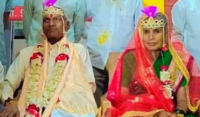 '75 का दूल्हा, 70 की दुल्हन', अनाथ आश्रम में हुई अनाेखी शादी