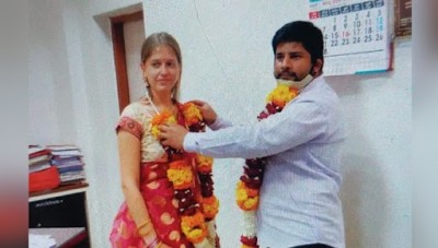 Great example of love amidst war, Indori boy married Russian girl