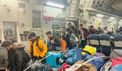 Three C-17 Globe Master planes brought back 629 Indians from Poland-Romania, carrying relief material