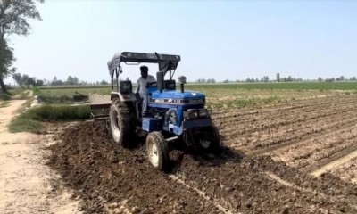बेमौसम बारिश से हुआ लाखों का नुकसान, किसान ने खुद ट्रैक्टर चलाकर नष्ट की 7 एकड़ में खड़ी फसल