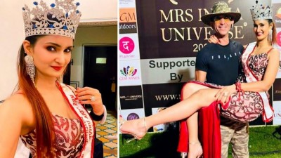 Colonel's wife became 'Mrs India Universe 2022' at the age of 42, see these pictures