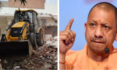 Bulldozer started work even before Yogi was sworn in, destroyed illegal property worth crores