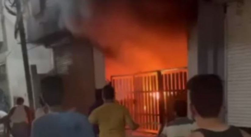 Big Breaking: Fire breaks out in three-storey building in Indore, people burnt alive