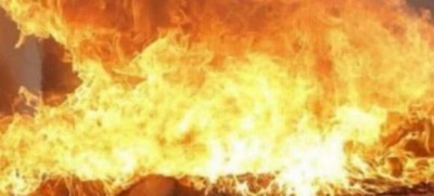 भीषण आग की चपेट में आई 7 दुकाने, लाखों का हुआ नुकसान