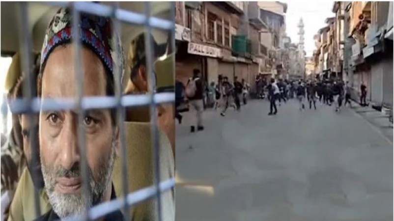 Why are Indian Muslims supporting terrorist Yasin Malik? Stones thrown at security forces in Kashmir