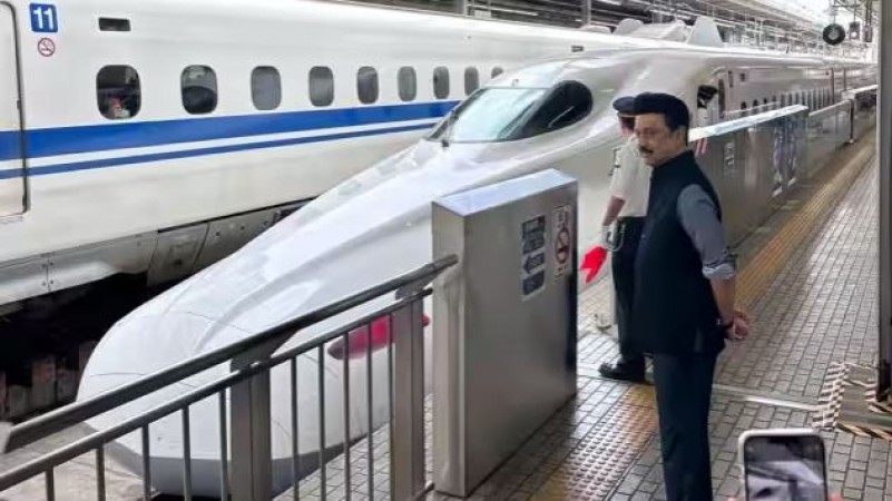 CM Stalin enjoyed the journey of bullet train in Japan, said- it should be started in India too...