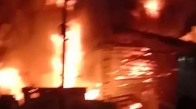 मकान में लगी खतरनाक आग, जिंदा जले बुजुर्ग दंपति