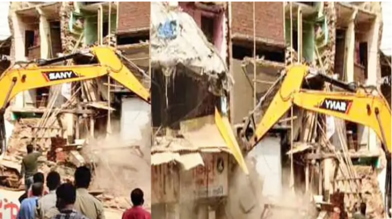 IMC's major action again, 6 houses demolished in Ganpati area