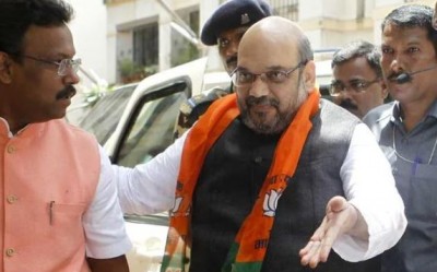 Goa: Youth Congress demands removal of Amit Shah's banner