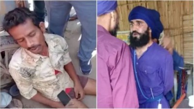 Video: 'Another Voilance,' Nihang Sikh broked a worker's leg at Singhu border