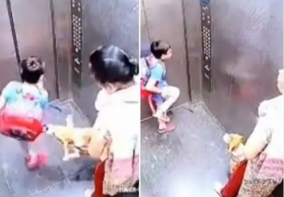 VIRAL VIDEO: लिफ्ट में बच्चे को पालतू कुत्ते ने काटा, चुपचाप देखती रही मालकिन