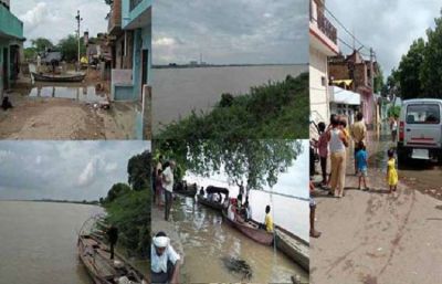 Yamuna above the danger mark in Hamirpur, people spent life on streets