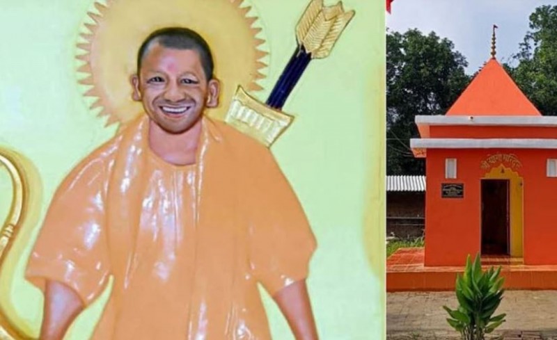 पुलिस ने योगी के मंदिर से हटाई मूर्ति, चांदी का छात्र और चढ़ावा भी गायब