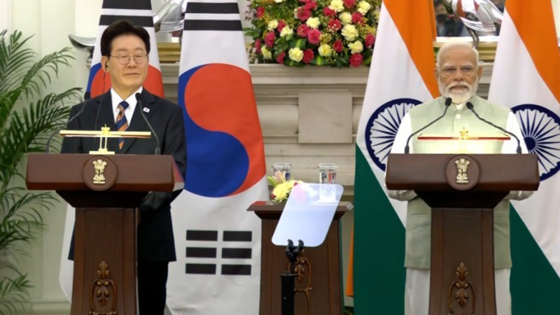 भारत के दौरे पर दक्षिण कोरिया के राष्ट्रपति ली जे-म्युंग, कई महत्वपूर्ण समझौतों पर हस्ताक्षर हुए