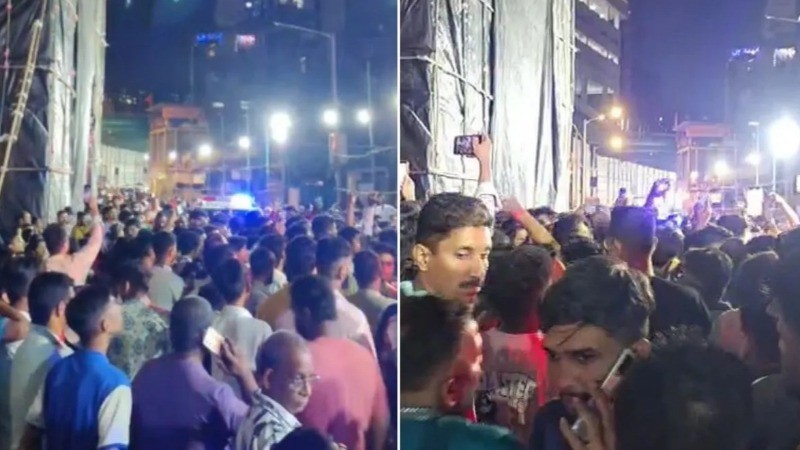 मुंबई में गणेश प्रतिमा आगमन पर हंगामा, जुलूस पर अंडे फेंकने का आरोप, पुलिस बल की हुई तैनाती