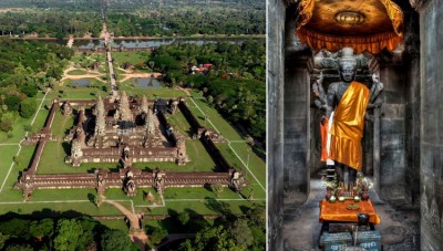 दुनिया का सबसे बड़ा 'हिन्दू मंदिर' बना विश्व का आंठवा अजूबा ! यहाँ स्थापित है भगवान् विष्णु की अष्टभुजी प्रतिमा