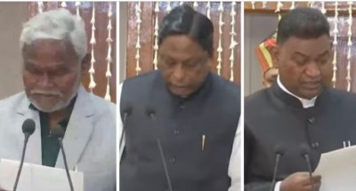 झारखंड में चंपई सोरेन सरकार, कांग्रेस के आलमगीर और RJD के सत्यानंद ने ली मंत्री पद की शपथ
