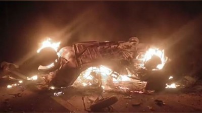 आंध्र प्रदेश में दुखद हादसा, कार से टकराकर ऑटो में लगी आग, 3 लोगों की जलकर मौत