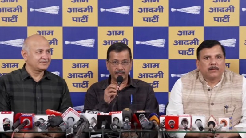 शराब घोटाले में बरी होने के बाद अरविंद केजरीवाल की प्रेस कांफ्रेंस, मोदी-शाह पर साधा निशाना