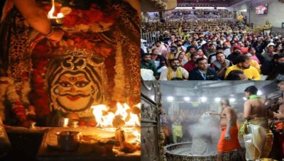 नए साल के पहले दिन 'महाकाल मंदिर' में उमड़ा जनसैलाब, लाखों के आंकड़े में दर्शन को पहुंचे भक्त