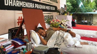 नई दिल्ली के जंतर-मंतर पर सोनम वांगचुक की भूख हड़ताल का 18वां दिन, हालत नाजुक