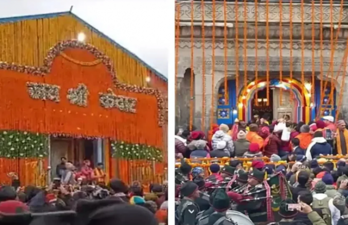 The doors of Kedarnath Dham open with Vedic chants, devotees should ...