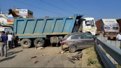 12 घंटे में दूसरी घटना, फलोदी के बाद जयपुर में बेकाबू डंपर ने एक दर्जन वाहनों को रौंदा