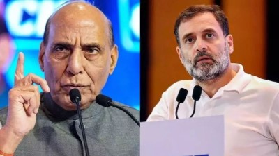 राजनाथ सिंह ने राहुल गांधी पर साधा निशाना, राजनीतिक दलों से अपील सेना को राजनीति से दूर रखे