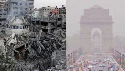 भारत में तो 'पटाखों' से भी हो जाता है प्रदूषण ! फिर, एक महीने से बमबारी झेल रहे 'गाज़ा' में क्या होगी वायु गुणवत्ता ?