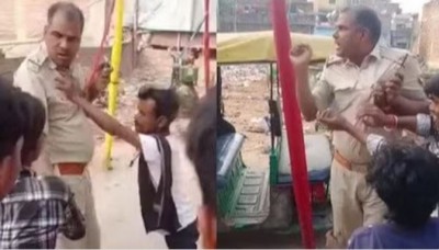 शराबबंदी वाले 'बिहार' में दारु पीकर लड़की छेड़ते पकड़ा गया पुलिस अफसर, लोगों ने बीच सड़क पर पीटा