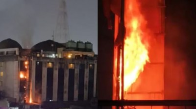 रायपुर के सबसे बड़े होटल में लगी भयंकर आग, दूर तक दिखाई दी आग की लपटें