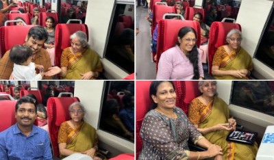 केरल में वित्त मंत्री सीतारमण ने वंदे भारत ट्रेन में किया सफर, आम यात्रियों के साथ की चर्चा, कहा- शानदार और सुखद अनुभव