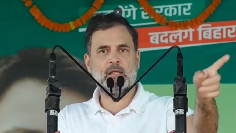 राहुल गांधी ने किया भाजपा पर हमला, कहा- 'नीतीश कुमार का रिमोट कंट्रोल बीजेपी के हाथ'