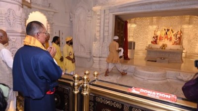 अयोध्या पहुंचे भूटान के प्रधानमंत्री, राम मंदिर में किए दर्शन
