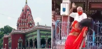 Woman enters temple after refusing, priest grabbed hair and thrashed her