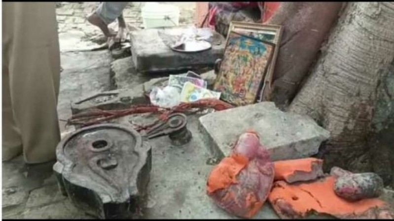 50-year-old Shiva temple vandalized in Varanasi, Hindus create ruckus
