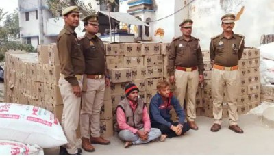 UP police again caught liquor worth lakhs going to Bihar