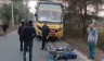 Bike collided with double-decker bus, youth dragged for 100 meters