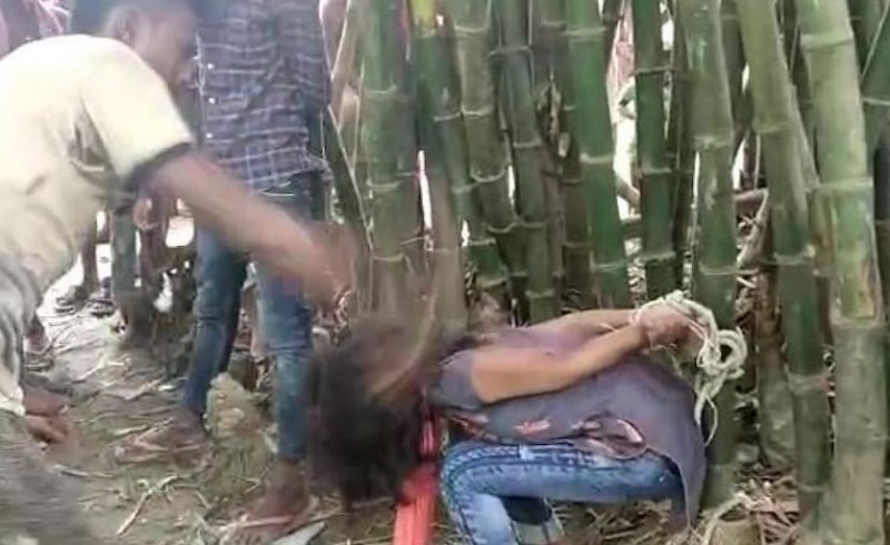 Lover couple tied and beaten when found in field, villagers came down on vandalism