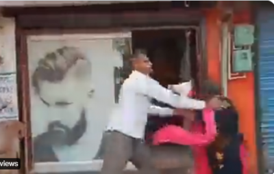 Embarrassing! Man kept on kicking female lawyer openly, people kept watching spectacle