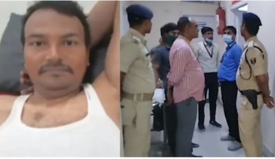 Criminals in Bihar fearless! In capital Patna, 2 goons shot a policeman on the road
