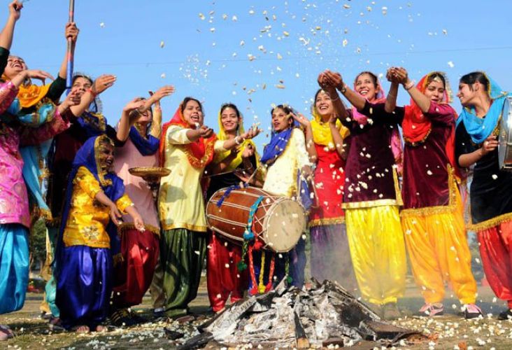 Celebrating harvesting 'Lohri',the festival of farmer